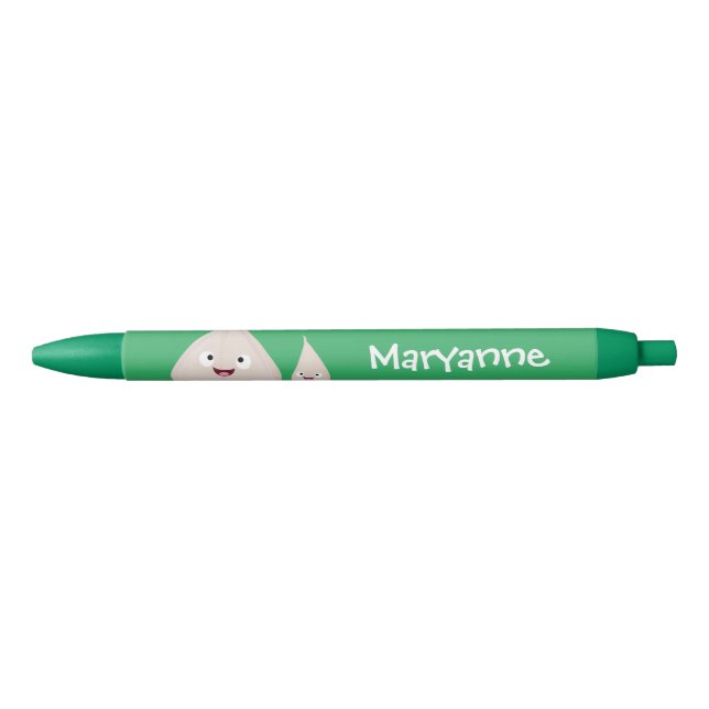 Cute garlic cartoon vegetable illustration pen (Front)