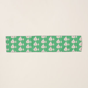 Cute garlic cartoon vegetable illustration scarf