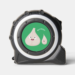 Cute garlic cartoon vegetable illustration tape measure