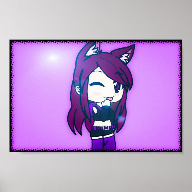 Cute gatcha life character poster (Front)