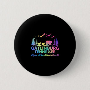 Cute Gatlinburg Tennessee Bear Great Smoky Mountai Button