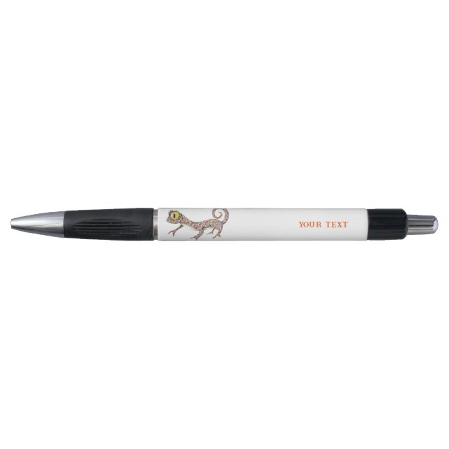 Cute Gecko Customizable Pen (Front)