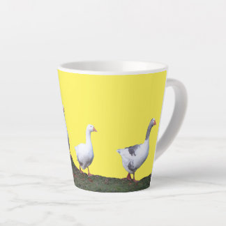 Cute Geese Cust. Yellow Latte Mug