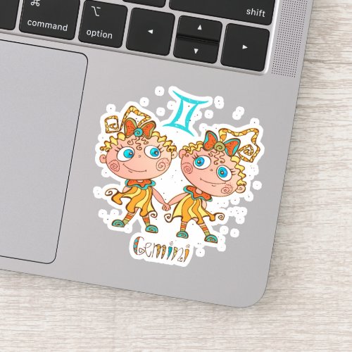 Cute Gemini Twins Sticker