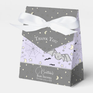 Cute Gender Neutral Baby Bats Halloween & Fall Favor Boxes