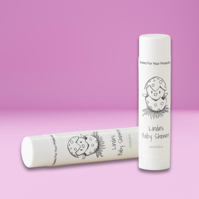 Cute Gender Neutral Bird Baby Shower Lip Balm (Creator Uploaded)