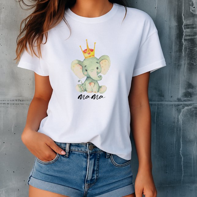 Cute Gender Neutral Elephant Mama T-Shirt (Creator Uploaded)