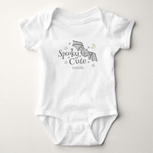 Cute Gender Neutral Spooky Cute Baby Bat Halloween Baby Bodysuit