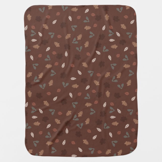 Cute Gender Neutral Woodland Baby Blanket (Front)