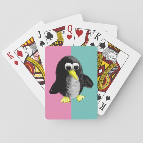 Cute Gender Reveal Ideas penguin Playing Cards