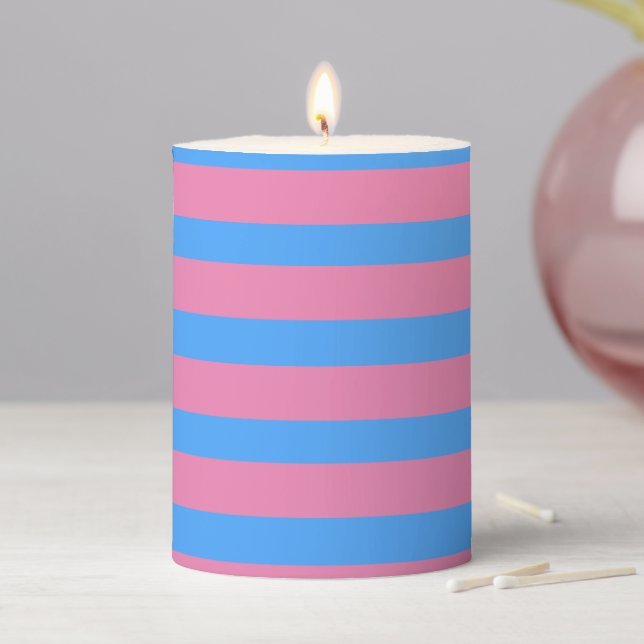Cute Gender Reveal Ideas,    Pillar Candle (In Situ)