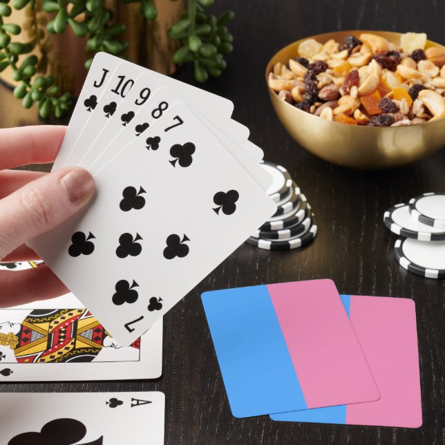 Cute Gender Reveal Ideas,  Poker Cards (In Situ)