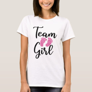 +Cute Gender reveal Team girl T-Shirt