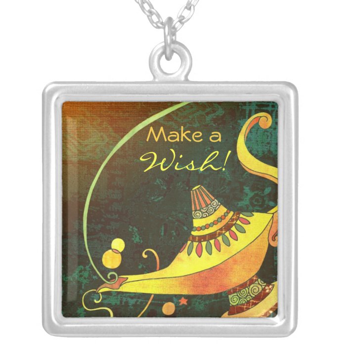 Cute Genie's Lamp Fantasy Custom Necklace