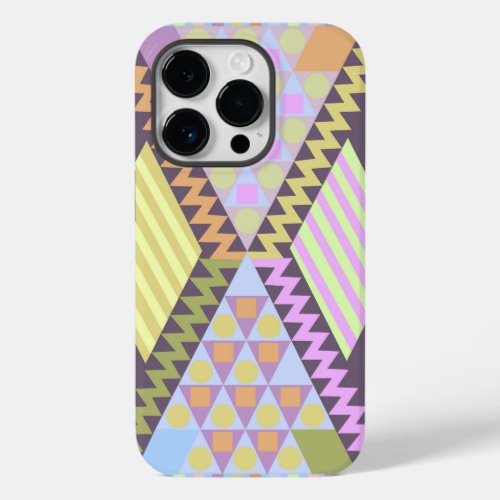 Cute Geometric Patterns Case_Mate iPhone 14 Pro Case