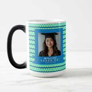 Cute Geometric Print Gift For Her Grad Color Morph Mug