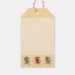 Cute German Santa Claus Christmas Gift Tags | Zazzle