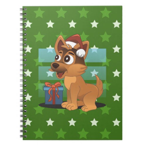 Cute German Shepherd Cartoon  Notebook