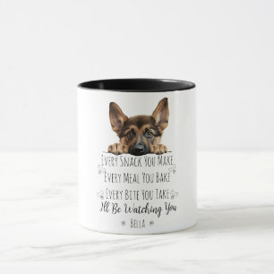 Cute German Shepherd Dog Funny Custom Mug
