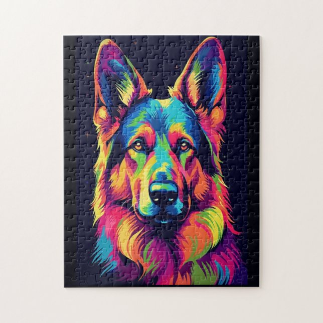 Cute German Shepherd Dog Jigsaw Puzzle (Vertical)