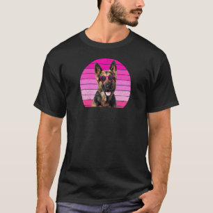 Cute German Shepherd For Girls Kids Girl Pink GSP T-Shirt