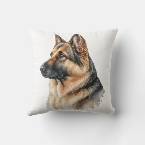 Cute German Shepherd Gift Puppy Dog  Throw Pillow