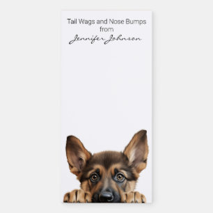 Cute German Shepherd Magnetic Notepad