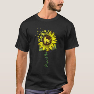 Cute German Shepherd Mom Sunflower Shepherd Dog Mo T-Shirt