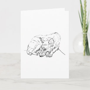 Cute German Shepherd Personalized Card
