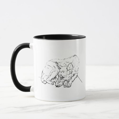 Cute German Shepherd Personalized Coffee Mug