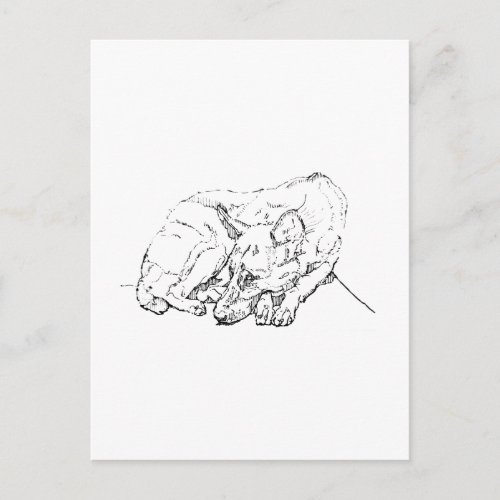 Cute German Shepherd Personalized Postcard