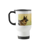 Cute German Shepherd Plastic Travel Mug