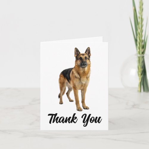 Cute German Shepherd Puppy Dog Lover Thank You Card