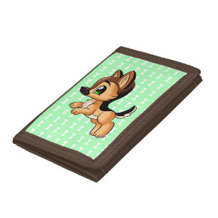 Cute German Shepherd Puppy TriFold Wallet