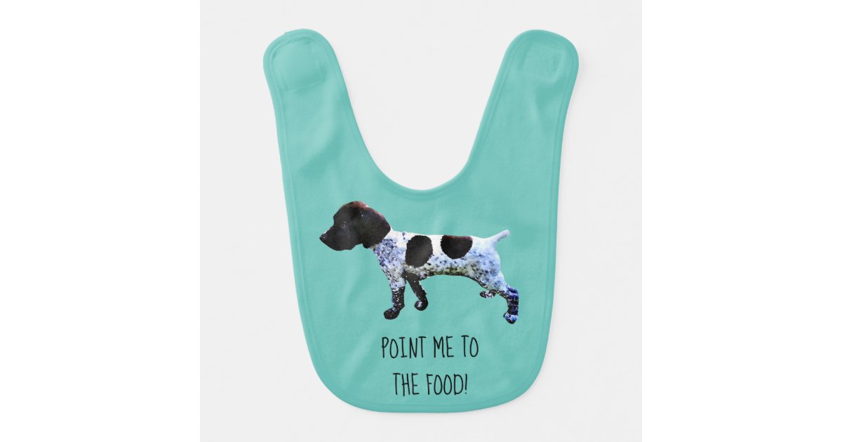 Cute German Shorthair Pointer Puppy Baby Bib Zazzle Com