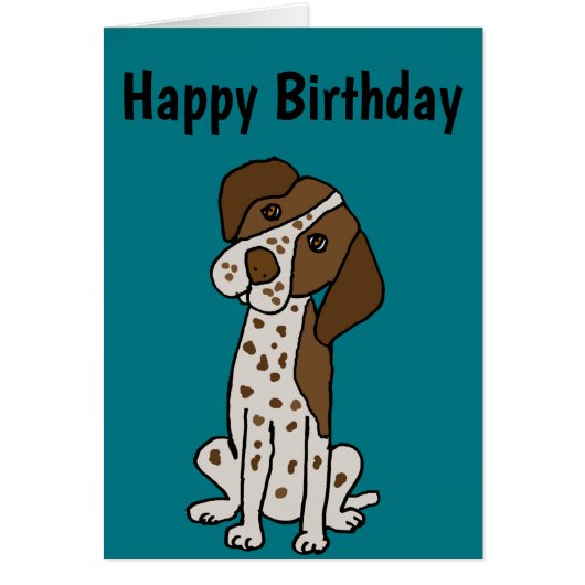 Cute German Shorthaired Pointer Puppy dog Cards (Front)