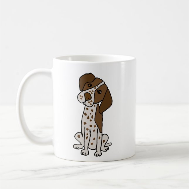 Cute German Shorthaired Pointer Puppy dog Coffee Mug (Left)