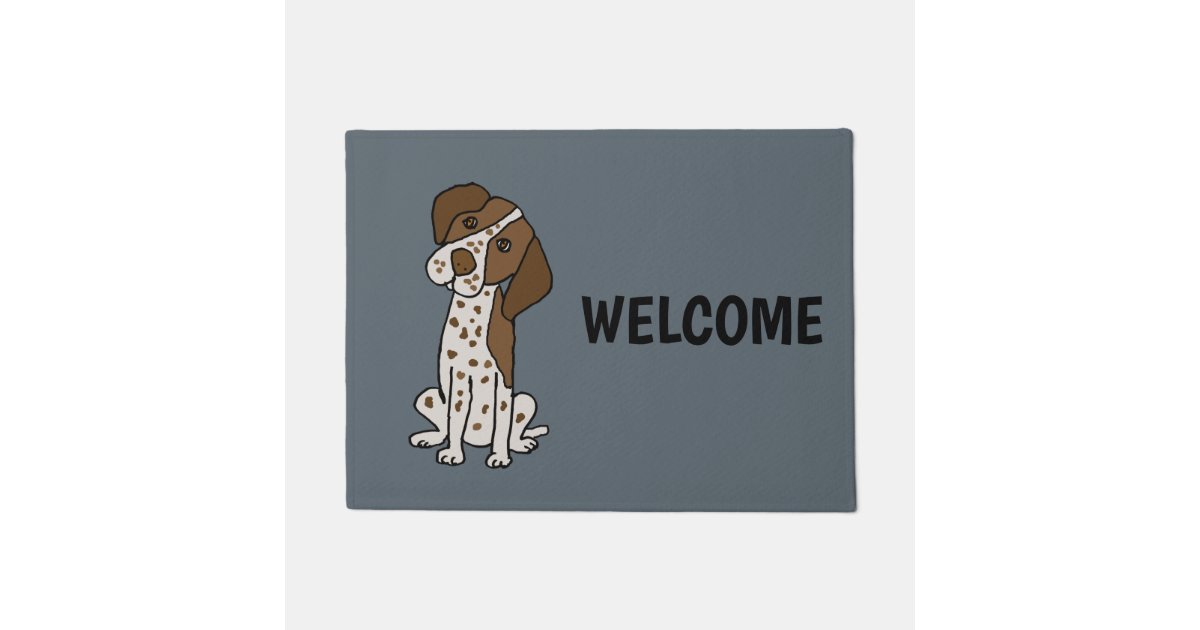 Cute German Shorthaired Pointer Puppy Dog Doormat Zazzle Com