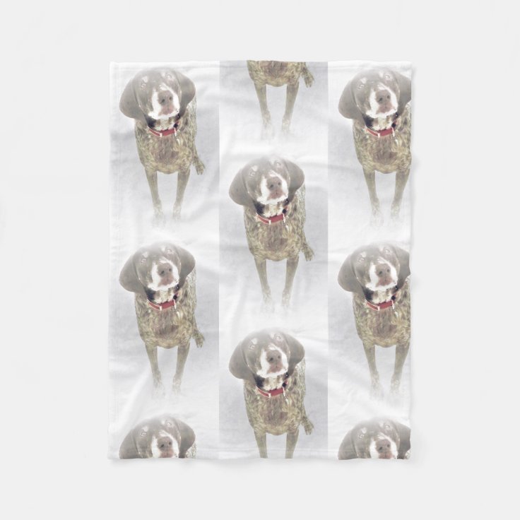 Cute German Shorthaired Pointer Winter Fleece Blanket Zazzle