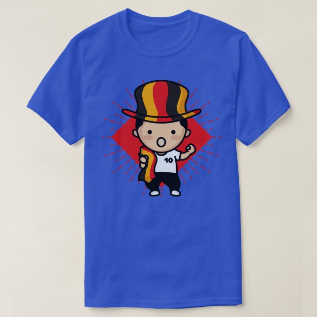 Cute Germany  Fan German Kawaii Cute Supporter T-Shirt (Design Front)
