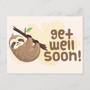 Cute Get Well Soon Postcard