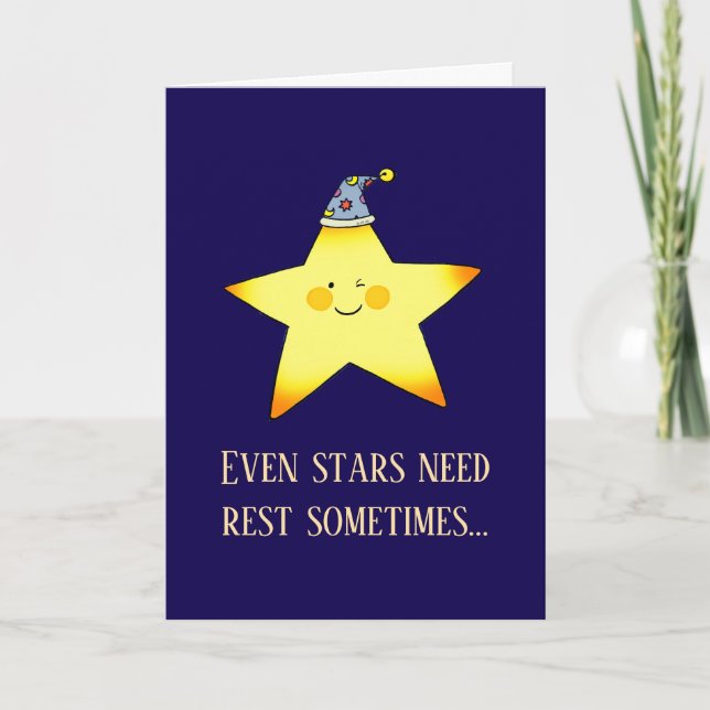Cute Get Well Soon Star for Kids Card (Front)