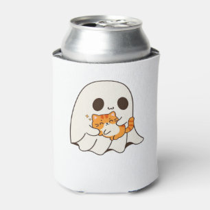 Cute ghost and cat, Gift Halloween Classic T-Shirt Can Cooler