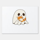 Cute ghost and cat, Gift Halloween Classic T-Shirt Sign