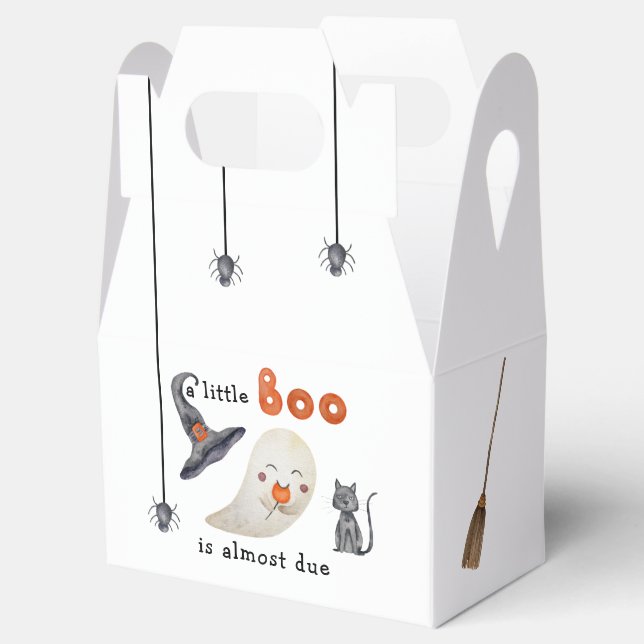 Cute ghost - baby shower favor boxes (Opened)