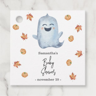Cute ghost - baby shower favor tags