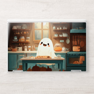 Cute Ghost Baking Cookies –Cozy Spooky Laptop Skin