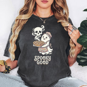 Cute Ghost Baking Spooky Good Pie Halloween T-Shirt
