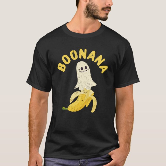 Cute ghost banana Halloween costume T-Shirt (Front)