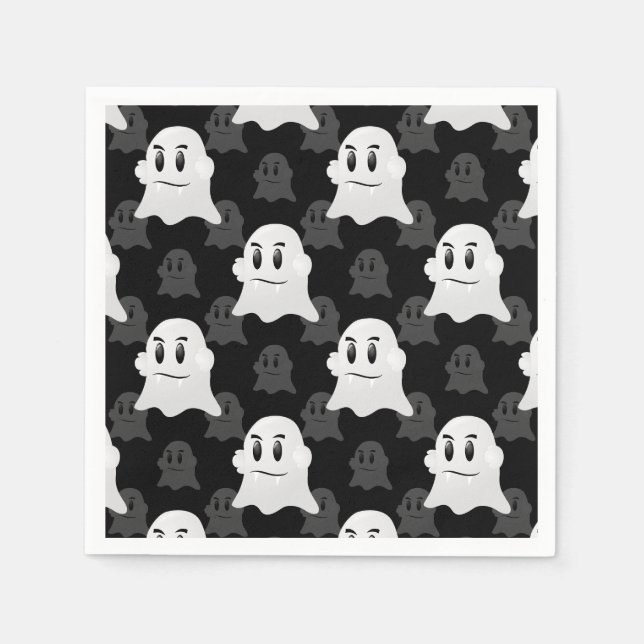 Cute Ghost Blob Design  Napkins (Front)